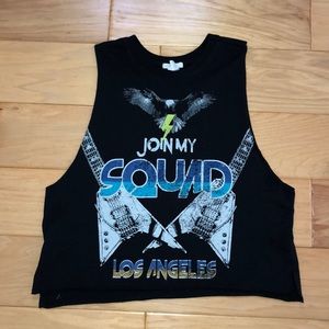 Join My Squad Cut Crop Top